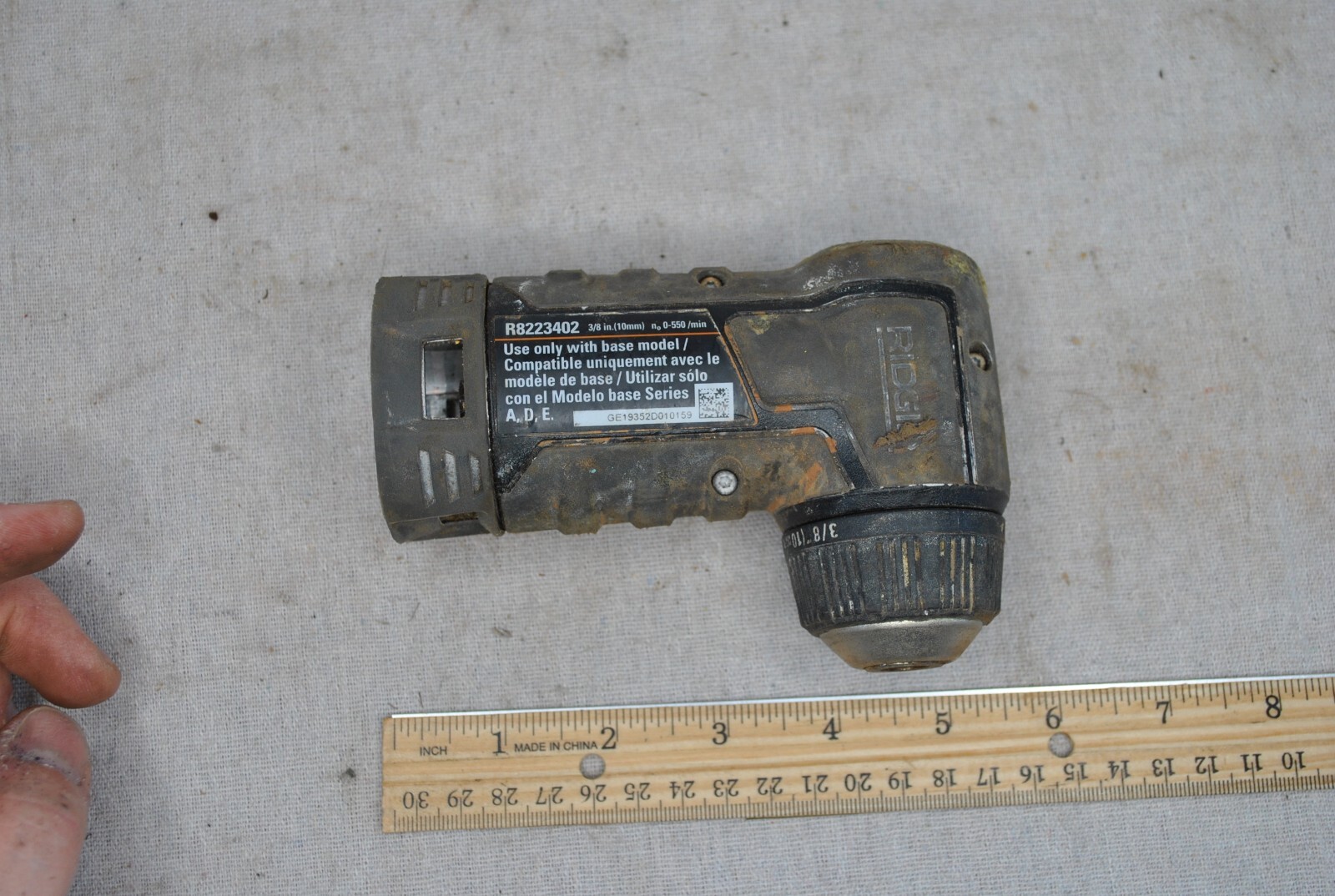 Ridgid Jobmax Right Angle Drill Driver Attachment Head R8223402 eBay