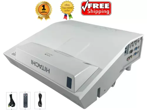 Hitachi CP-AX2503 3LCD Projector 2700 ANSI Ultra Short Throw HD 1080p HDMI