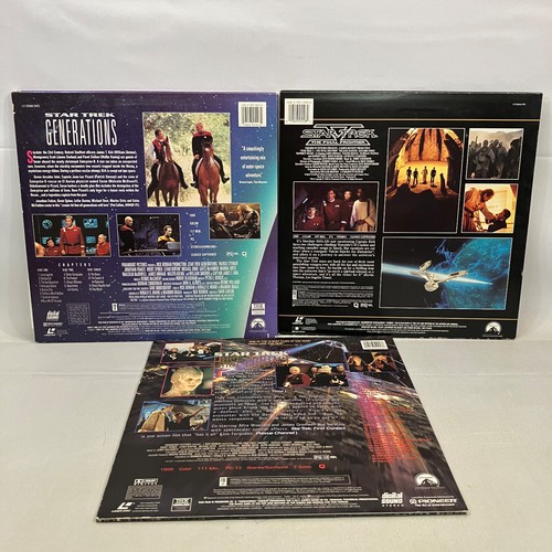 Star Trek LaserDiscs 3 Movie Lot Generations First Contact V The Final Frontier - Picture 2 of 10
