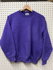 LEVI'S Strauss Purple Brittania sweatshirt LARGE USA made blank pullover