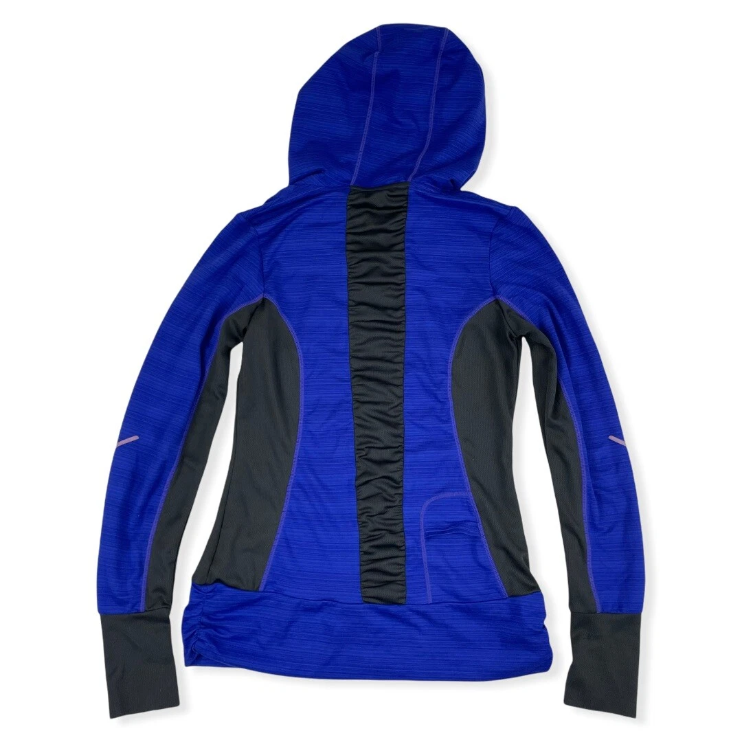 mpg hooded athletic long sleeve pullover shirt