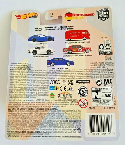 Hot Wheels 1:64 Voiture Culture Deutschland Design Audi S4