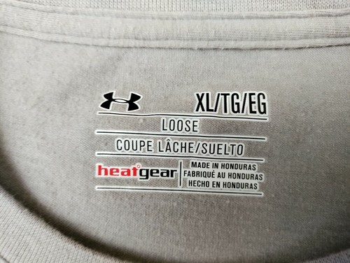 Men's XLarge Under Armour Gray Heatgear "Earn It" Short Sleeve T-Shirt - Picture 4 of 5