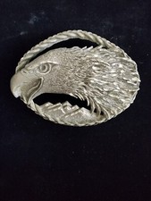 Vintage SCREAMING EAGLE HEAD Belt Buckle EJC 1995 3D Detail Made in USA
