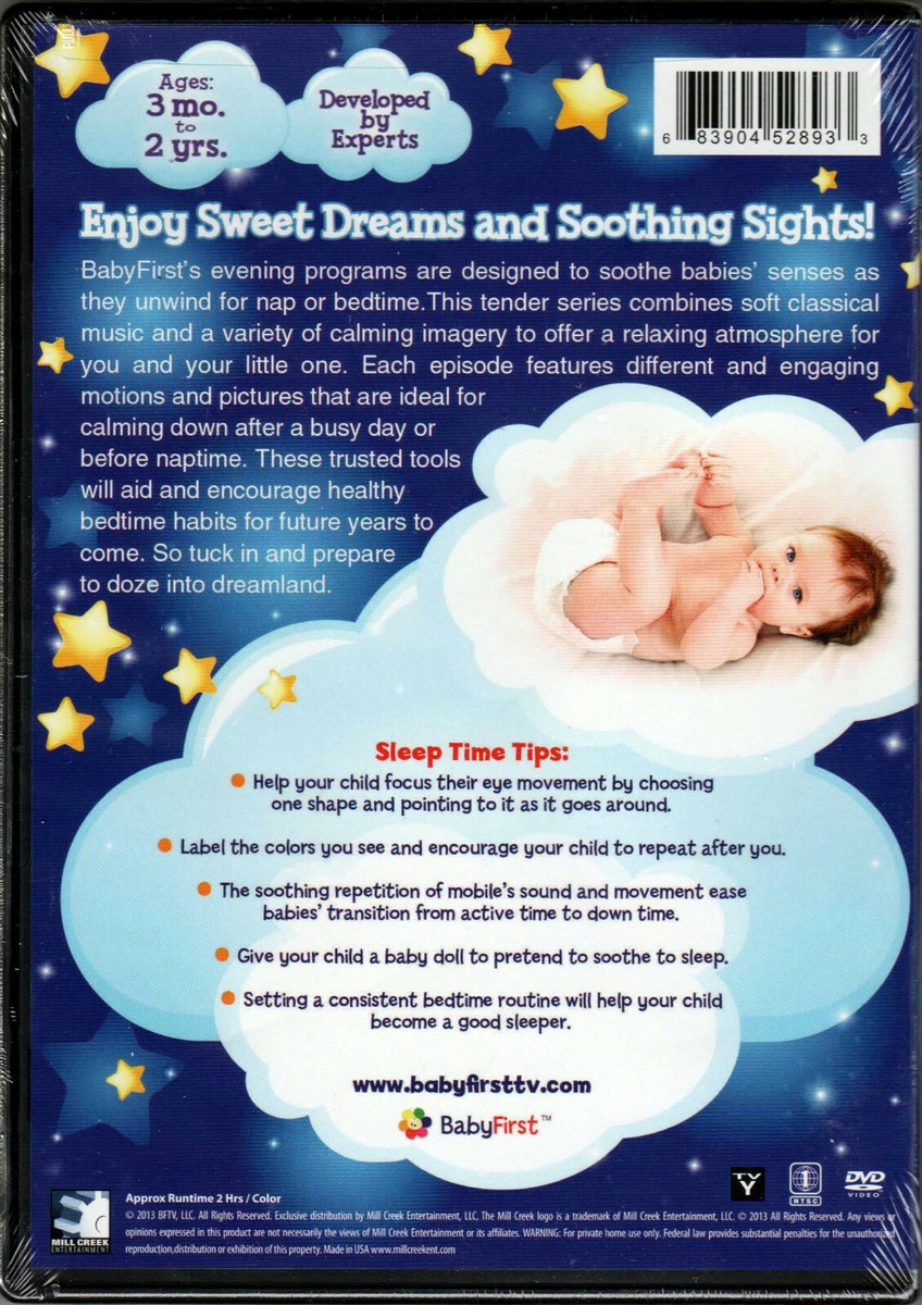 Baby First SWEET DREAMS on DVD a HOW To HELP Kid GO TO SLEEP Aid 