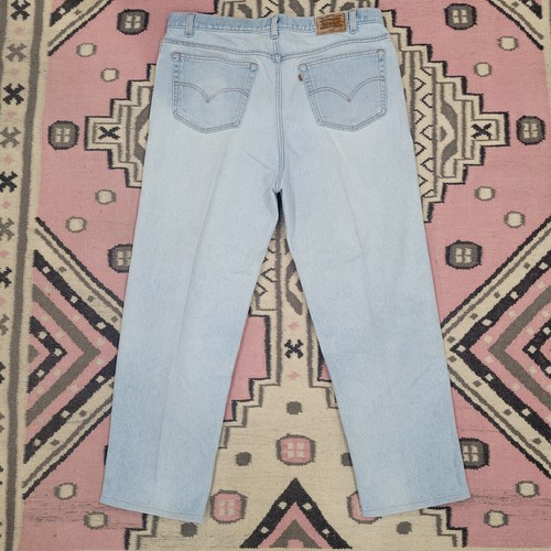 Pantalones de mezclilla vintage años 80 LEVIS 540 calce relajado lavado claro 40x29 dobladillo HECHOS EN EE. UU. C19-39 - Imagen 5 de 7