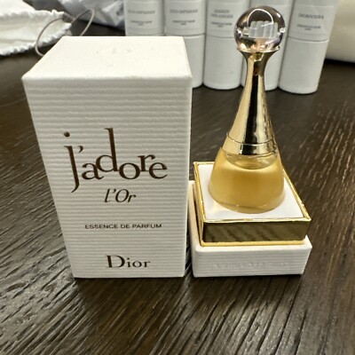 J'adore L'Or By Dior Essence De Parfum Mini 3.5mL 0.12oz Dab Bottle New in Box
