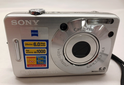 Sony Cyber-shot DSC-W50 Silver 6.0MP Digital Camera Tested & Works~No Bat or Chg - Picture 6 of 10