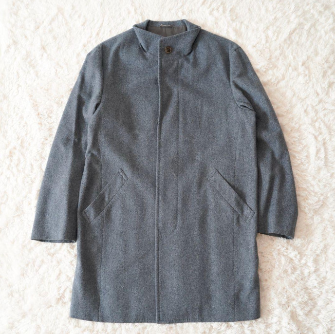 TROJAN x Loro Piana Chester Coat - 100% Cashmere - Stand Collar - Size M - Japan