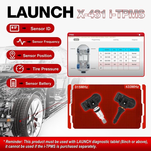 LAUNCH X431 TSGUN PROFI TPMS RDKS Programmiergerät Werkzeug Anlernsystem Tool DE - Bild 8 von 18