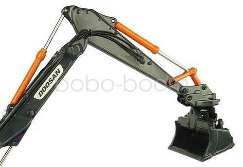 DOOSAN DX160W 1:50 Wheeled Excavator Equipment Contruction Machine Diecast Model - Afbeelding 5 van 7