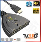Commutateur 3 Ports HDMI 4K Switch Répartiteur Splitter Multiprise Universel TV