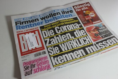 BILDzeitung 17.09.2020 September Corona Goldhändler