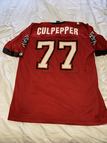 Vintage Tampa Bay Buccaneers Culpepper #77 Jersey Size 44 Champion Football LRG - Picture 13 of 17