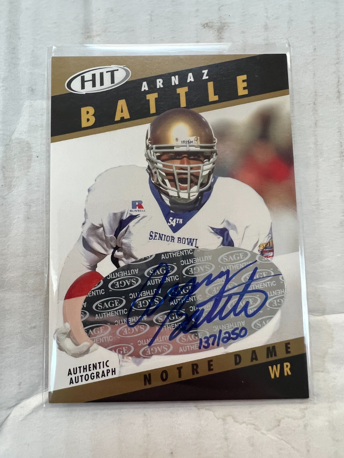 Arnaz Battle SA-GE Hit Autographs #A3 Gold