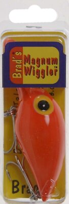 Brad's Killer Fishing Gear Wiggler (Orange, 3 3/4-Inch)
