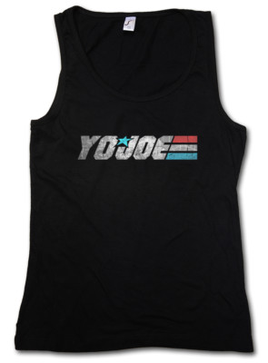 YO JOE DAMEN TANK TOP GI Joe Commander Cobra Kai Destro Action Force Movie