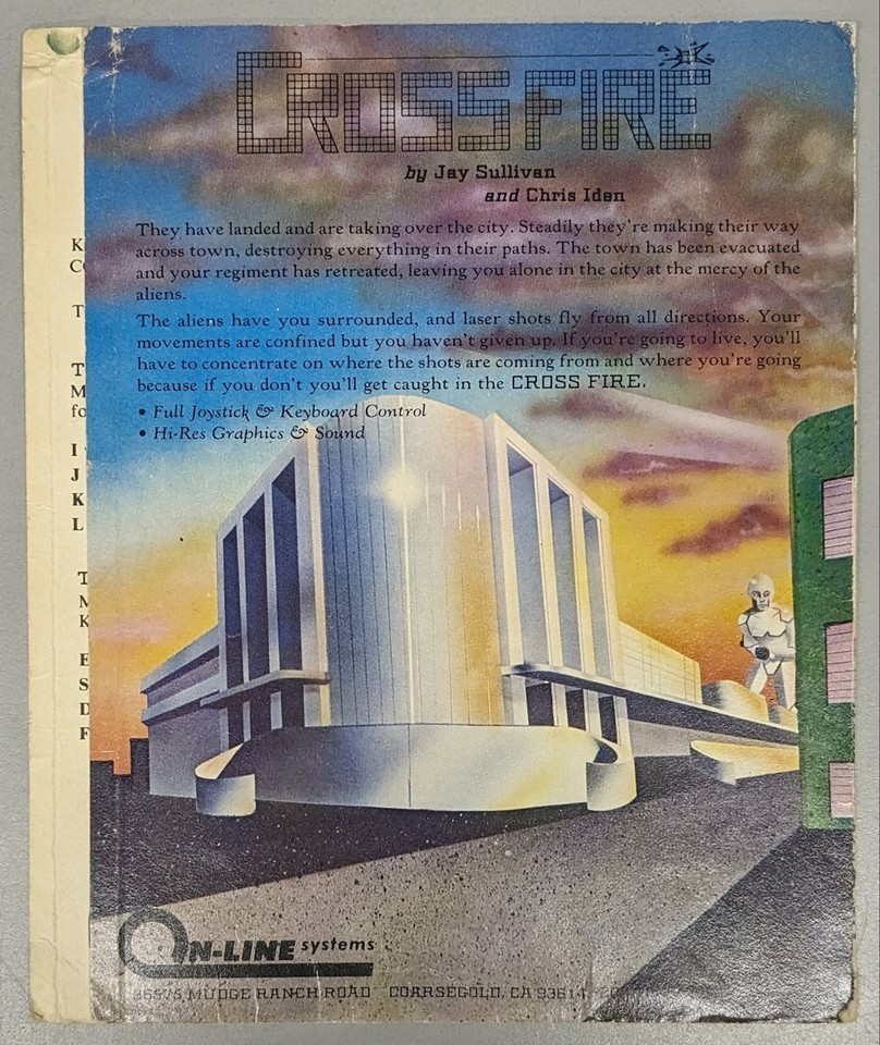 Atari 400 800 Crossfire Instruction Manual Booklet Outer Box | eBay