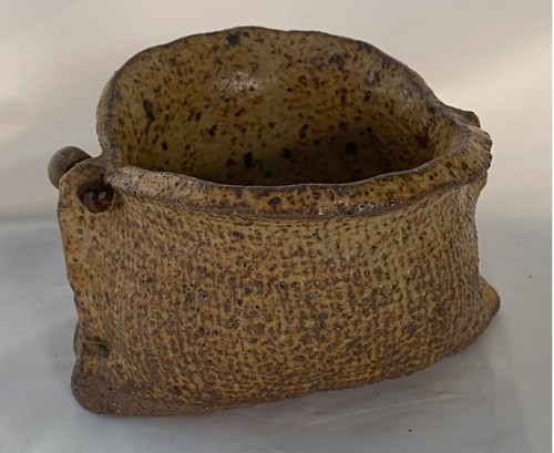 Bolso de Colección Australiano Cerámica Yute Hessian Diseño Cesta de Ajo - Imagen 4 de 5