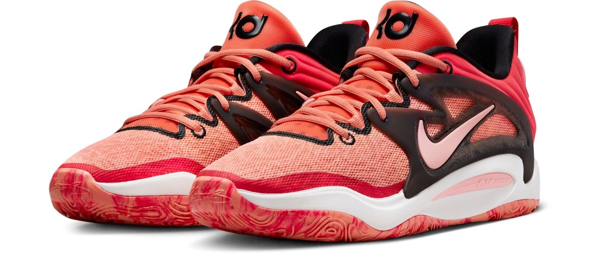 Nike Men's KD 15 Orange Red Multi Color 2022 Basketball