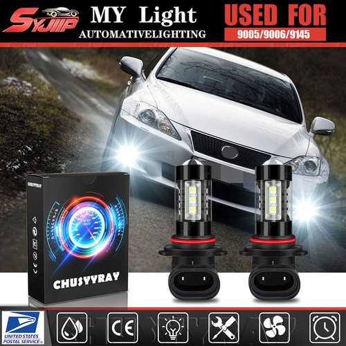 For Lexus IS250 IS350 2006 07 2008 2009 2010 LED Fog Light Bulb 6000K White 9006 - Bild 1 von 12