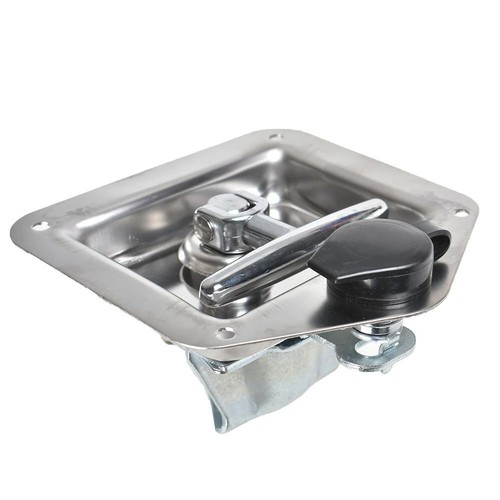 4* Cerradura de puerta de remolque con manija en T llaves de acero inoxidable cámper autocaravana camión caja de herramientas - Imagen 5 de 7