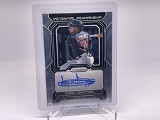 2023 PRIZM BASEBALL MLB ANGEL MARTINEZ POTENTIAL PENMANSHIP CLEVELAND