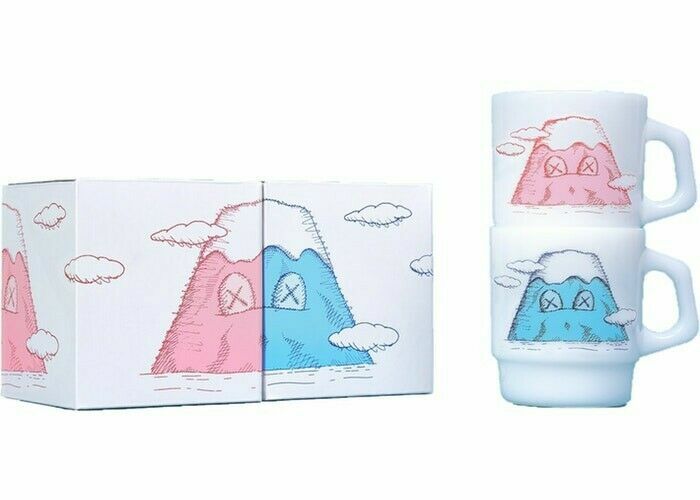 KAWS HOLIDAY JAPAN Fire-King カウズ マグカップ KAWS HOLIDAY JAPAN Mount Fuji Fire King Mug | eBay
