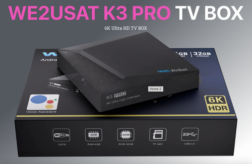 We2USat K3 PRO ** BEST ** Android TV Box w/ Bluetooth Voice Remote - Picture 10 of 13