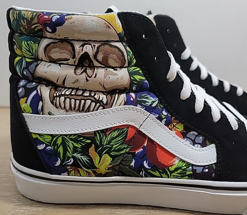 VANS Sk8-Hi High Fruit Skull Skate Size W 13/ M 11.5 New - Picture 8 of 13
