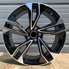 19 S5 Black Machined Wheels Fits Audi A3 S3 A4 S4 A5 S5 A6 S6 A7 S7 A8 Q3 Q5 Q7