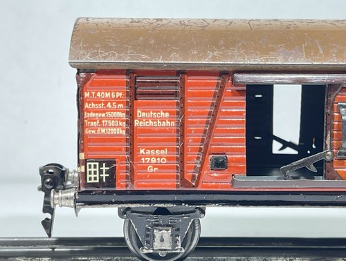 Märklin scala 0 carro merci in lamiera con cabina del freno 17910 DR usato senza scatola originale - Foto 8 di 12