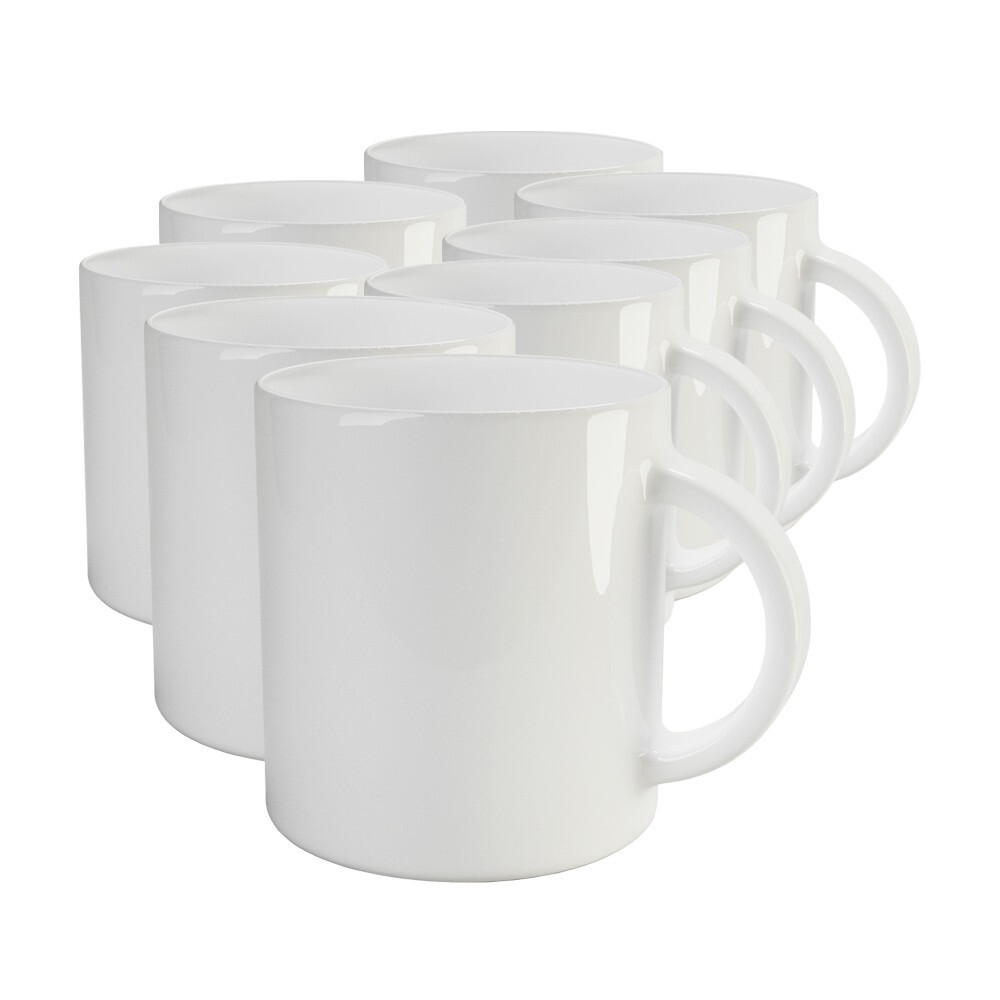 PixColor - 16 tazas de sublimación, 250 ml | Caja individual | Calidad AA