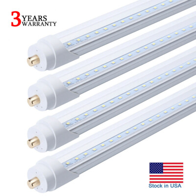 #ad T8 8#x27; Led Bulbs FA8 Single Pin 8FT LED Tube Light Bulbs 45W 8Foot LED Shop Light $133.49