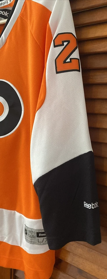 Camiseta deportiva Philadelphia Flyers Claude Giroux #28 Reebok juvenil talla L/XL Foto 4 de 4