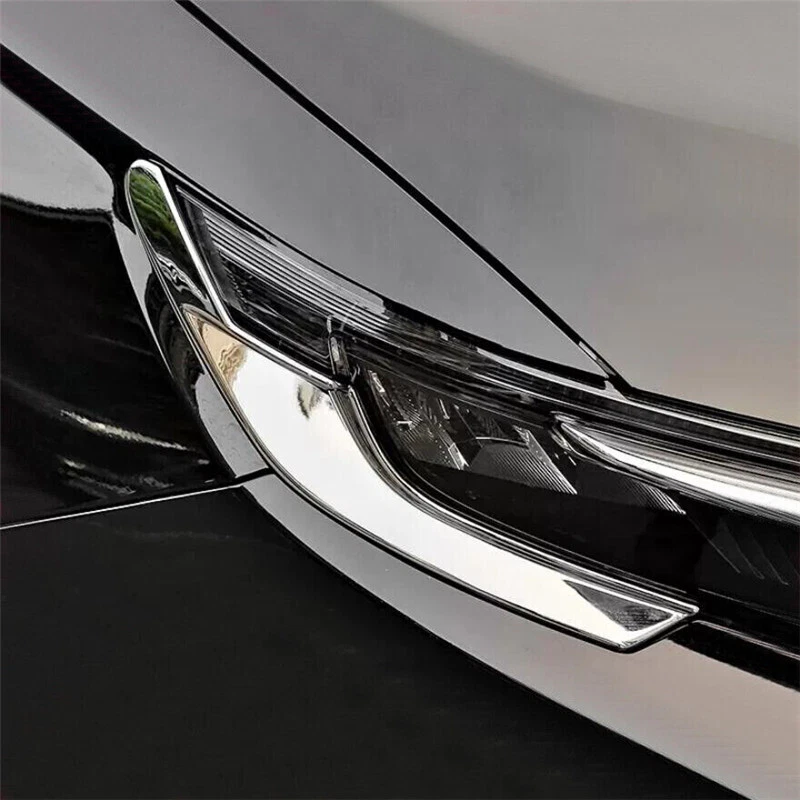 For Honda CR-V CRV 2023 2024 Chrome Front Headlight Eyebrow Stripe Cover Trim - Изображение 4 из 4