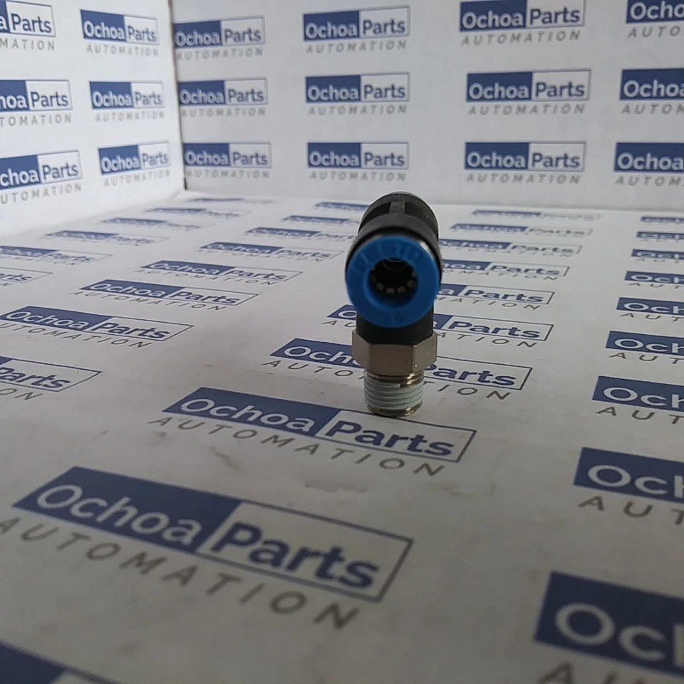 LOT OF 2 PCS FESTO 153107 QST-1/8-6 PUSH-IN T FITTING R1/8" 6 mm  TEE THREADED - Image 2 of 4