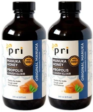 PRI Manuka Honey Propolis Cough Elixir Original Manuka - 8 fl oz ( 2 pack )