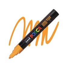 Posca Markers, Paint Marker, Bright Yellow, 5M Medium Tip, Opaque, Acrylic