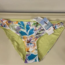 Roxy Womens Floral Print Nylon Swim Bottom Separates BHFO 2551 Size Large