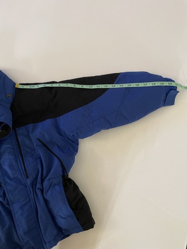 Columbia Boys Down Jacket Size 6 - 7 Ski Winter Coat Blue Black Snowboarding - Picture 7 of 12