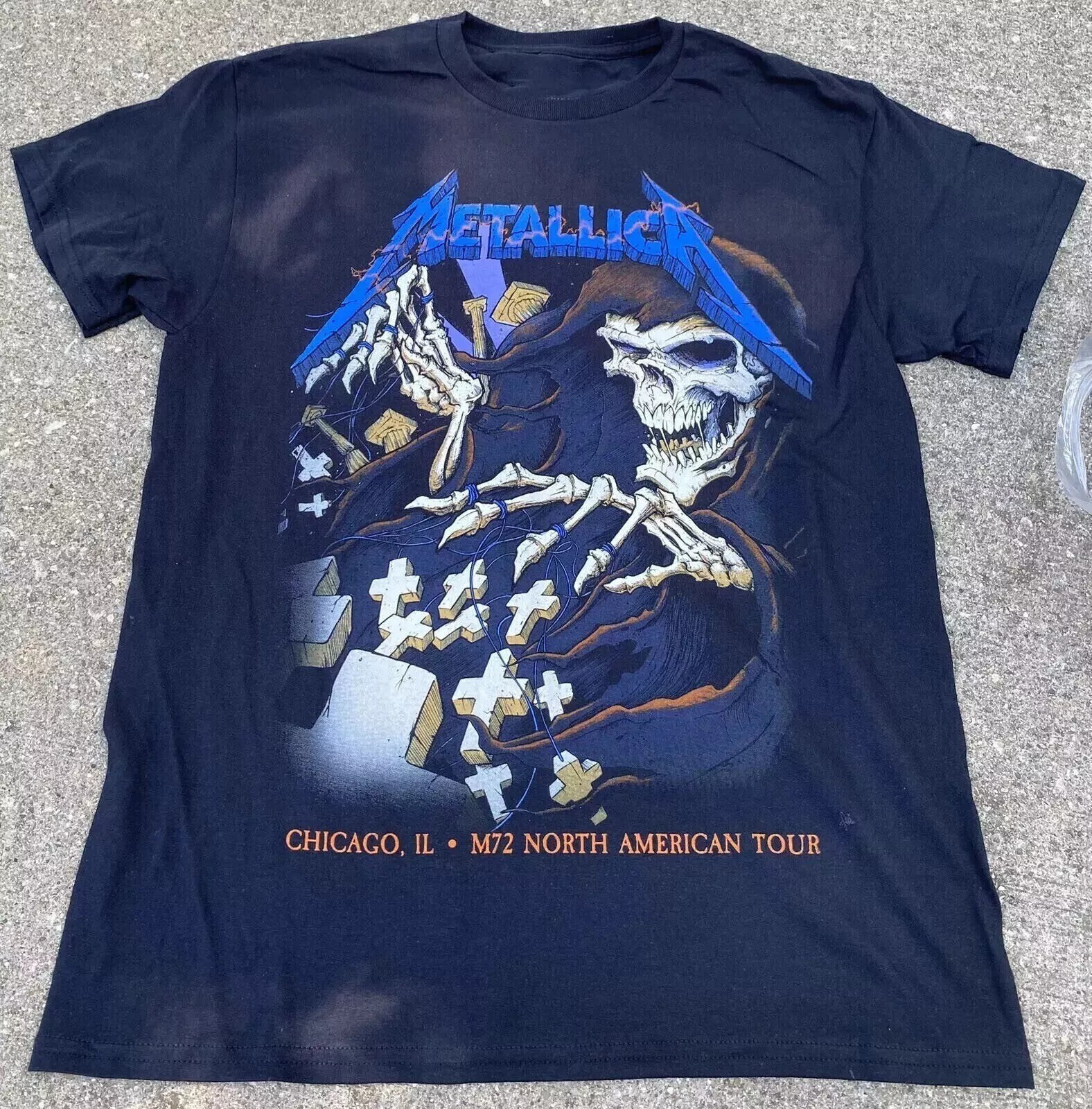 Metallica At Soldier Field Chicago Illinios 2024 Day 2 M72 World Tour T-Shirt