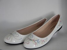 Women White Ballet Flat New Style Comfortable Fashion Size 5 10