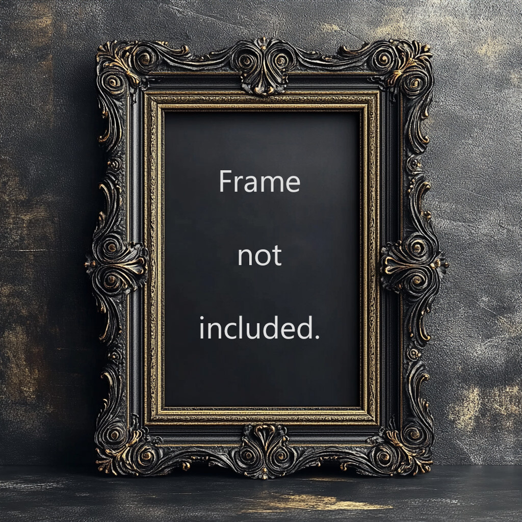 MYSTICAL DRAGON ART PRINT, Flower Home Wall Decor, Painting Gothic