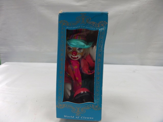 world of clowns porcelain doll
