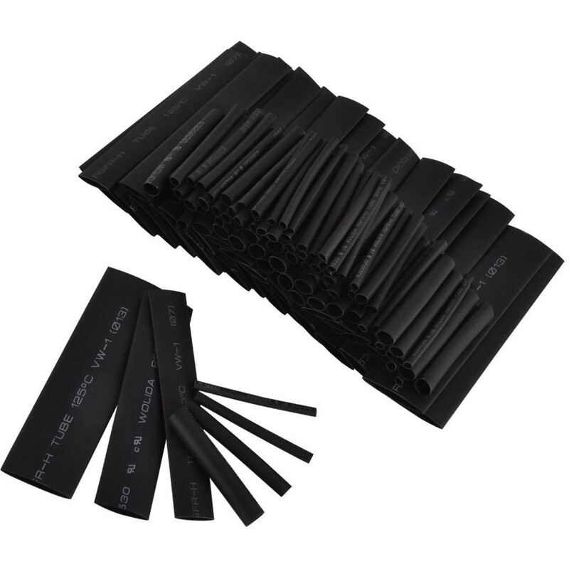 127Pcs Shrink Sleeving Tubing Tube Assortment Kit Electrical