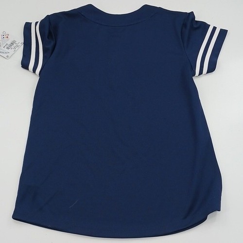 MLB Minnesota Twins T-Shirt Youth Girls Size XL Navy Blue Short Sleeve Henley - Picture 3 of 4