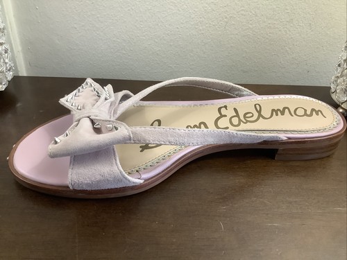 Women's Sam Edelman Pink Suede Studded Flip Flop Sandal Shoes DARIEL Sz 6 Thong - Picture 15 of 18