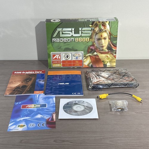 ASUS RADEON 9600 SE 128MB SDRAM AGP GRAFIKKARTE DVI S-Video VGA #GK8551