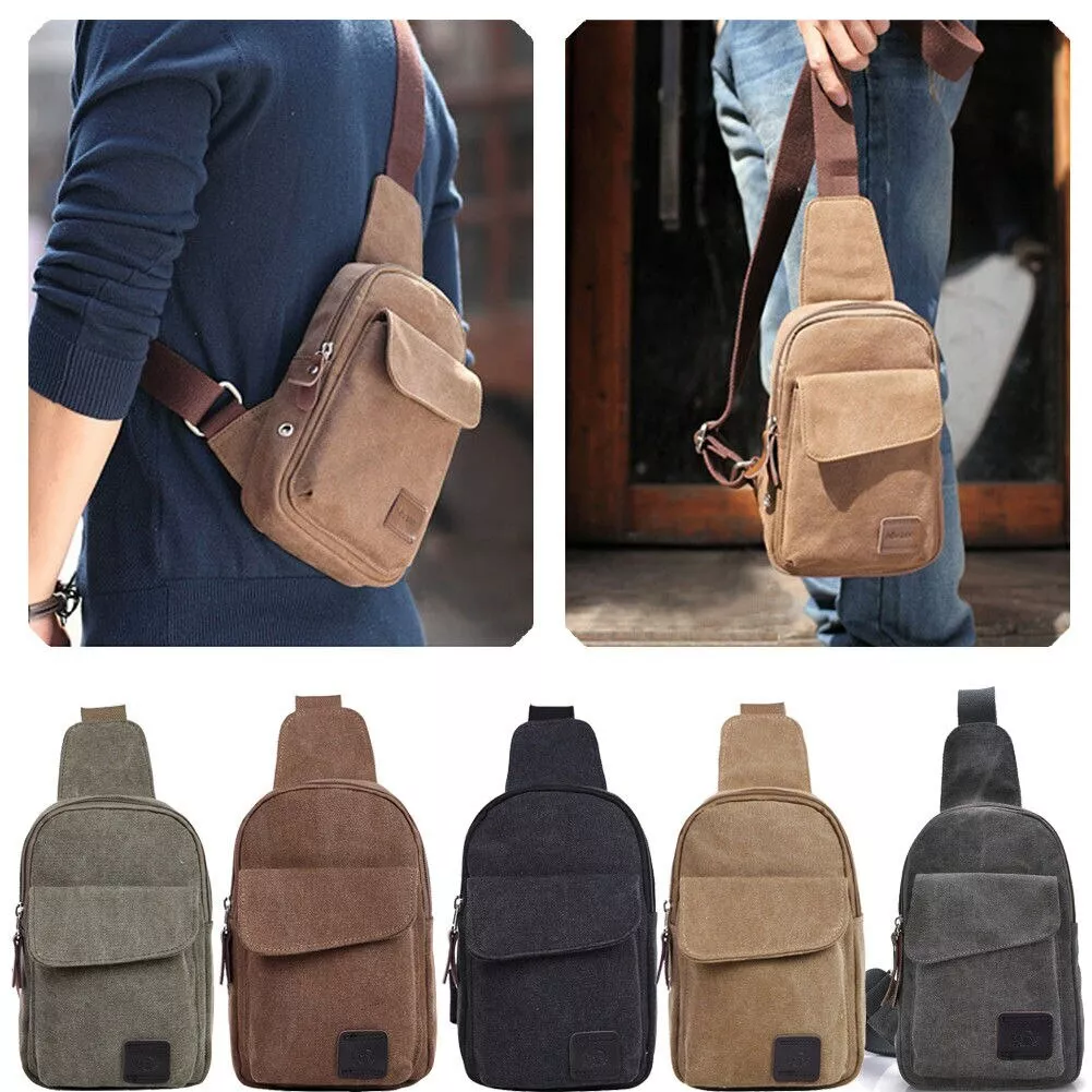 Men's Small Sling Lightweight Crossbody Bag Chest Bag For Travel And  Hiking, Gift For Father